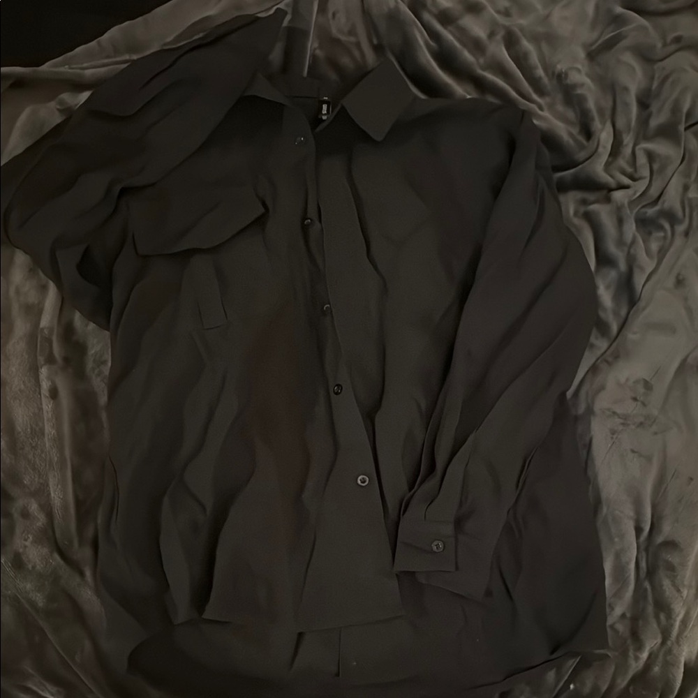 Classic Black Button Down Shirt
